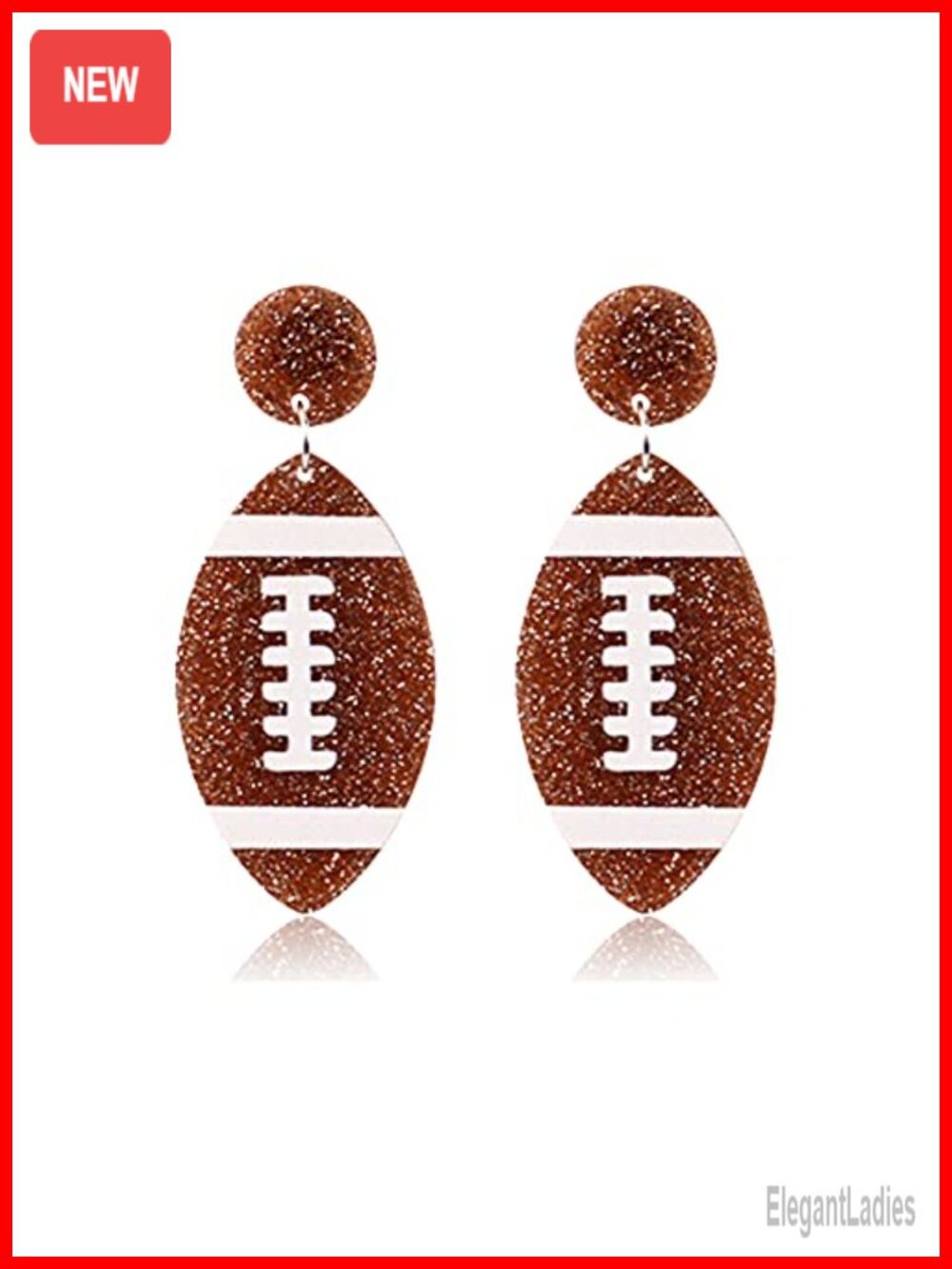 Acrylic Sports Drop Dangle Earrings Football Baseball Basketball Soccer